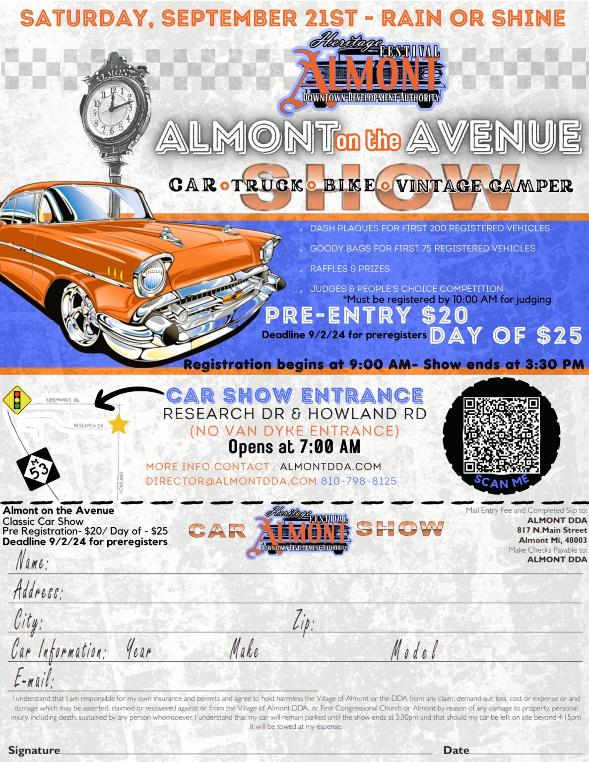 Almont Heritage Festival Car, Truck, Bike, and Vintage Camper Show ...